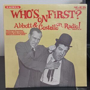 NEW - Abbott & Costello - Comedy Classic - Who's On First? - Circa 1974